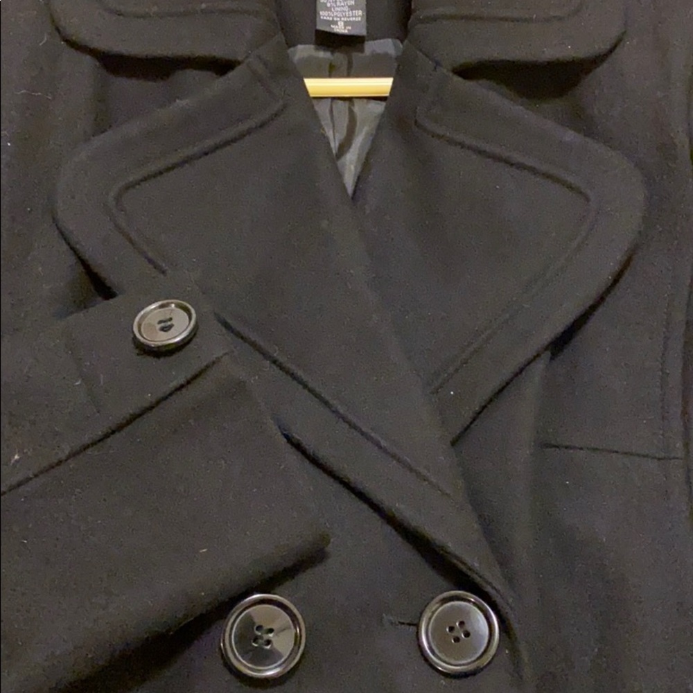 New York & Co. Ladies black pea coat